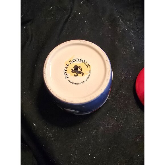 Santa & Snowman Ceramic Holiday Cookie Jars By Royal Norfolk - Picture 4 of 5